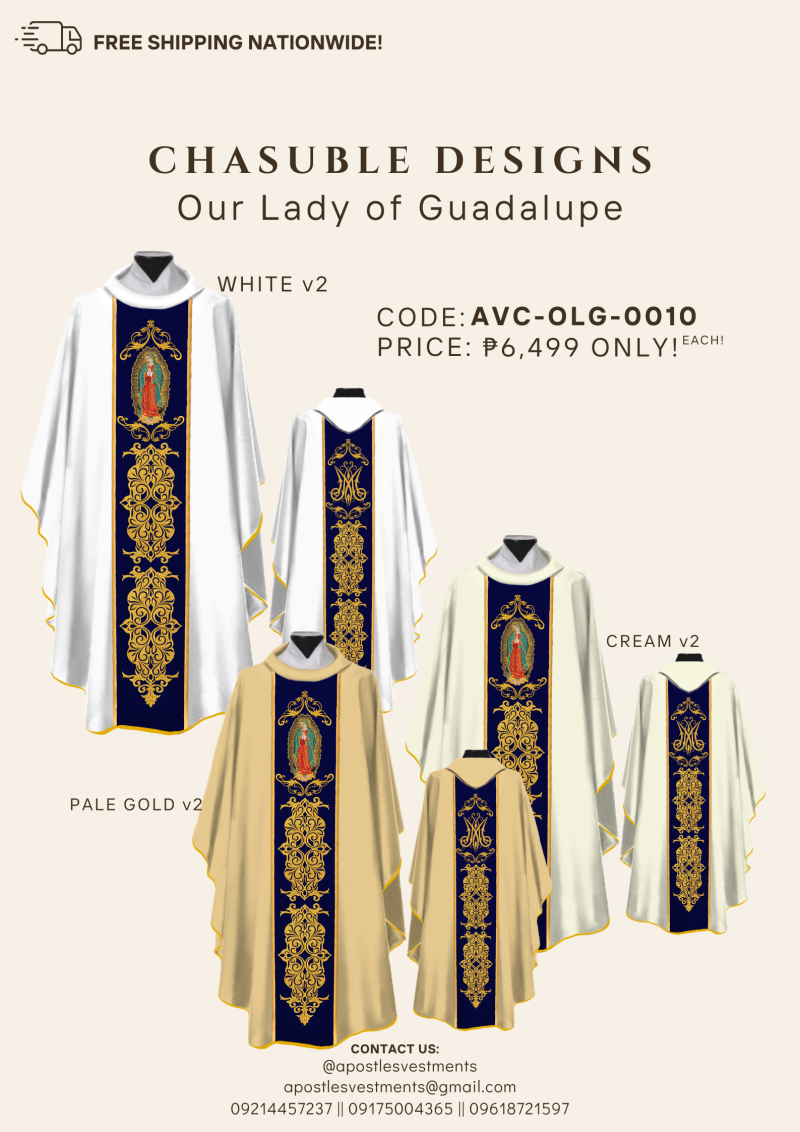 OUR LADY OF GUADALUPE CHASUBLE DESIGNS (AVC-OLG-0010)