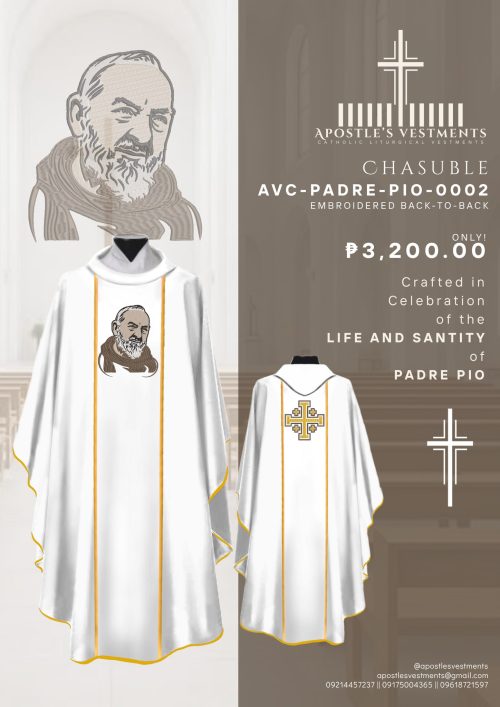 PADRE PIO CHASUBLE DESIGN (AVC-PADRE-PIO-0002)