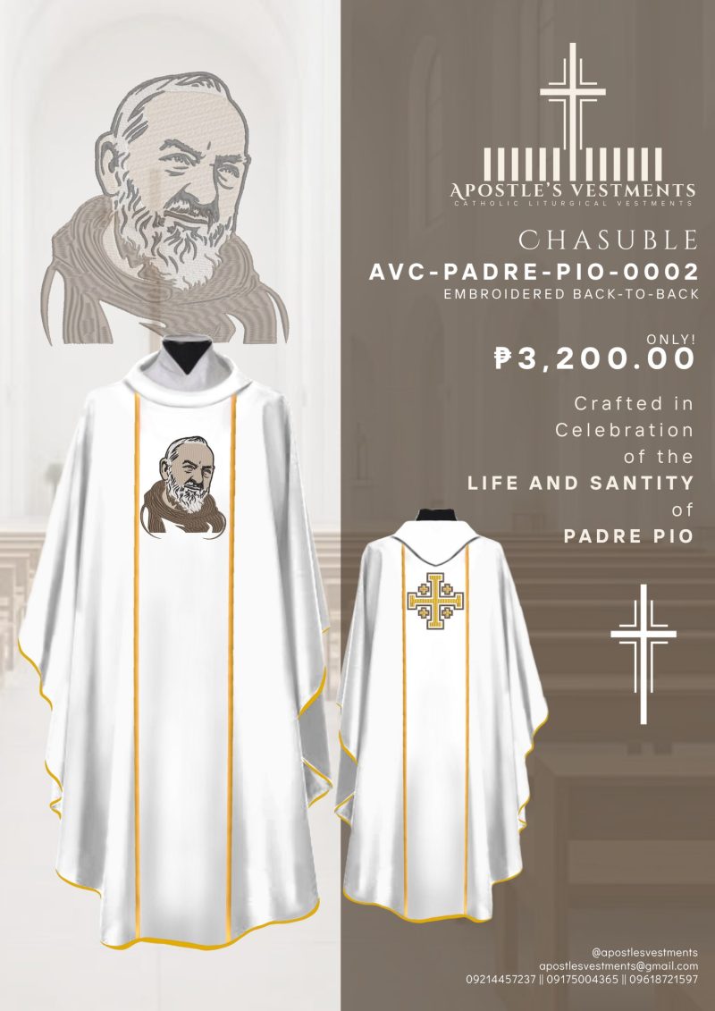 PADRE PIO CHASUBLE DESIGN (AVC-PADRE-PIO-0002)