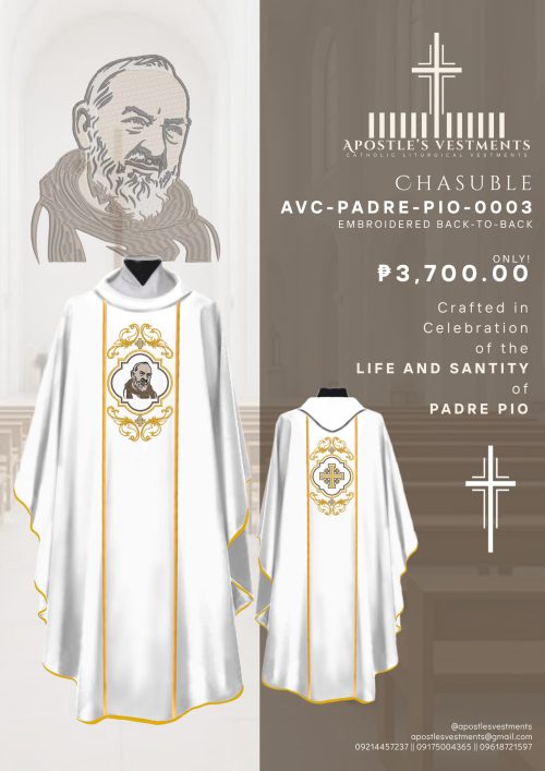PADRE PIO CHASUBLE DESIGN (AVC-PADRE-PIO-0003)