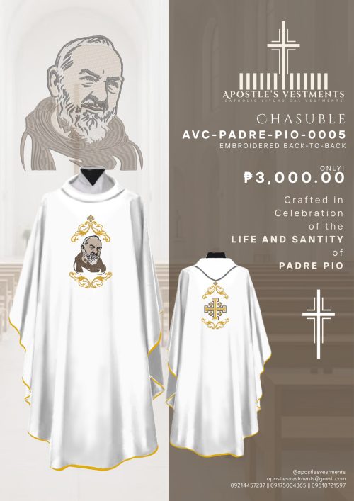 PADRE PIO CHASUBLE DESIGN (AVC-PADRE-PIO-0005)