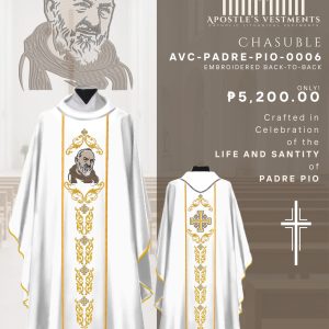 PADRE PIO CHASUBLE DESIGN (AVC-PADRE-PIO-0006)