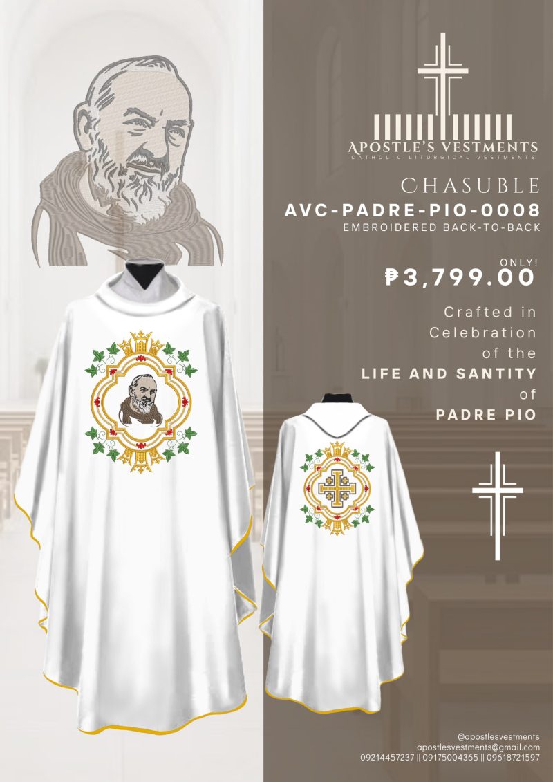PADRE PIO CHASUBLE DESIGN (AVC-PADRE-PIO-0008)