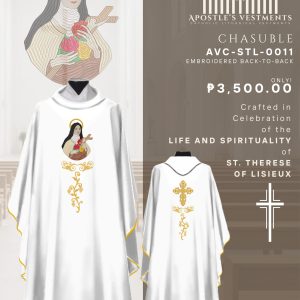 ST. THERESE OF LISIEUX CHASUBLE DESIGN (AVC-STL-0001)