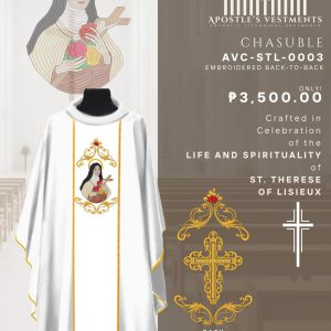 ST. THERESE OF LISIEUX CHASUBLE DESIGN (AVC-STL-0003)
