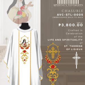 ST. THERESE OF LISIEUX CHASUBLE DESIGN (AVC-STL-0005)