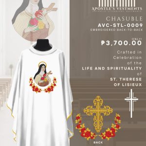 ST. THERESE OF LISIEUX CHASUBLE DESIGN (AVC-STL-0009)