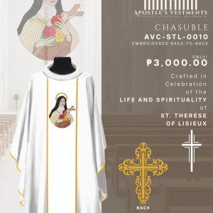 ST. THERESE OF LISIEUX CHASUBLE DESIGN (AVC-STL-0010)