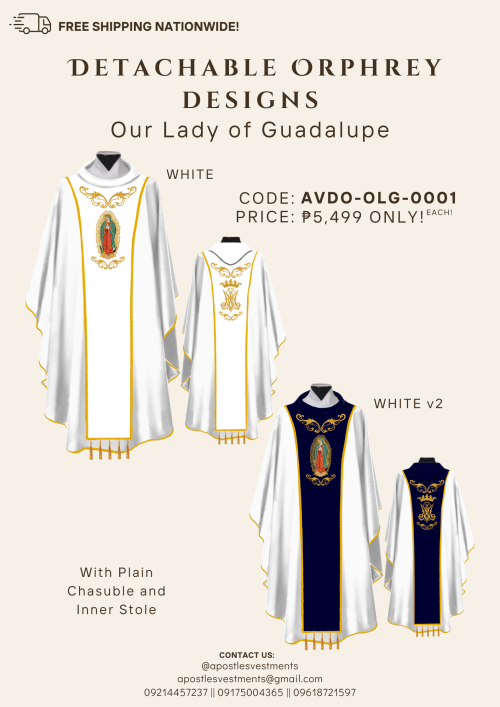 OUR LADY OF GUADALUPE DETACHABLE ORPHREY DESIGNS (AVDO-OLG-0001)