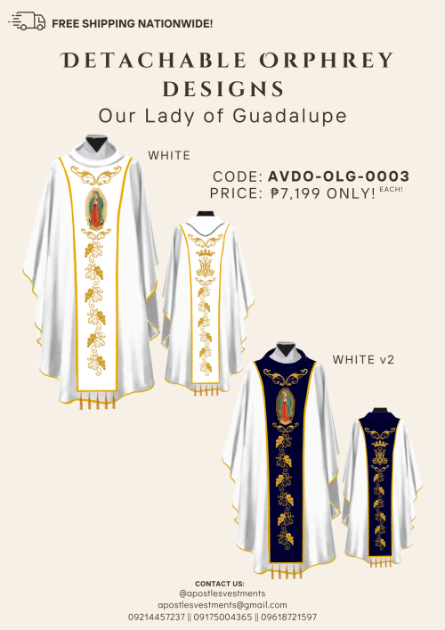 OUR LADY OF GUADALUPE DETACHABLE ORPHREY DESIGNS (AVDO-OLG-0003)