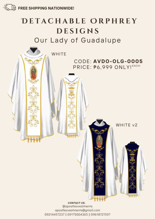 OUR LADY OF GUADALUPE DETACHABLE ORPHREY DESIGNS (AVDO-OLG-0005)