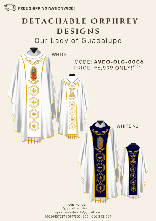 OUR LADY OF GUADALUPE DETACHABLE ORPHREY DESIGNS (AVDO-OLG-0006)