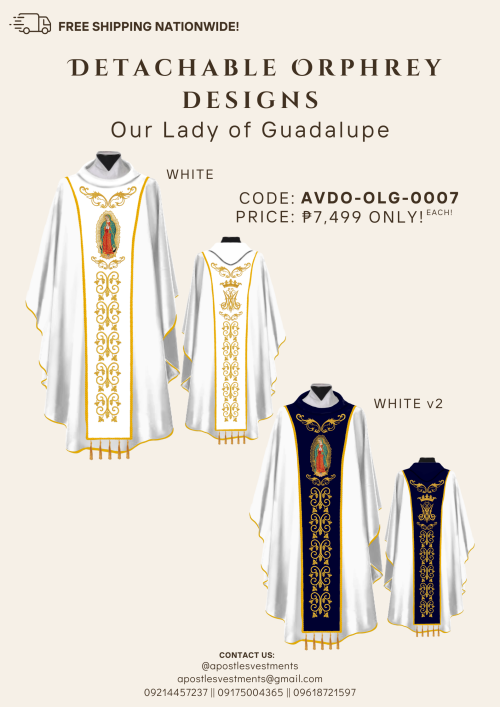 OUR LADY OF GUADALUPE DETACHABLE ORPHREY DESIGNS (AVDO-OLG-0007)