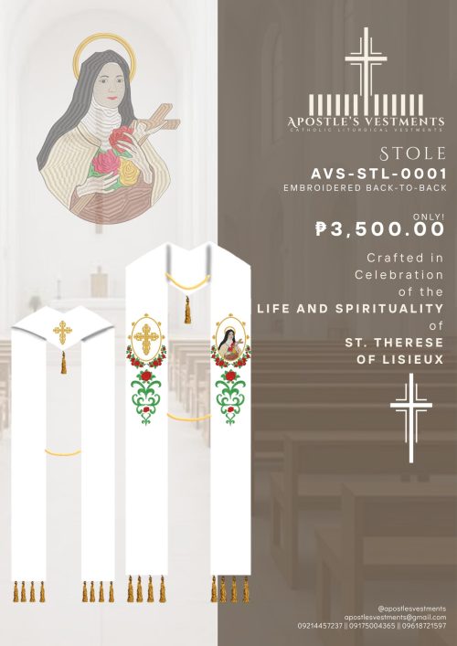 ST. THERESE OF LISIEUX STOLE (AVS-STL-0001)