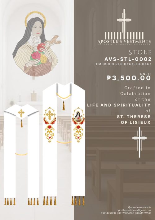 ST. THERESE OF LISIEUX STOLE (AVS-STL-0002)
