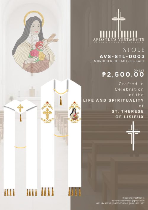 ST. THERESE OF LISIEUX STOLE (AVS-STL-0003)