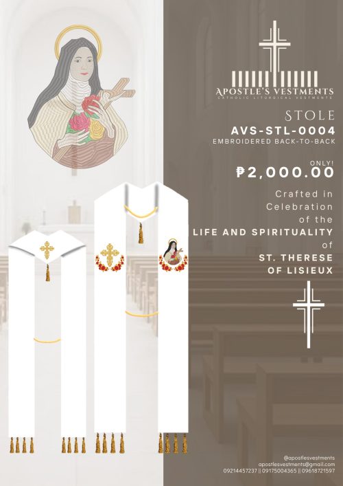 ST. THERESE OF LISIEUX STOLE (AVS-STL-0004)