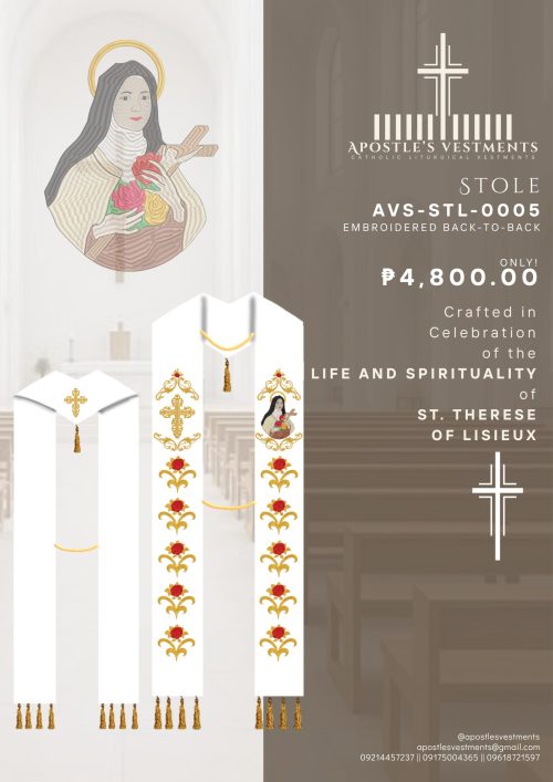 ST. THERESE OF LISIEUX STOLE (AVS-STL-0005)