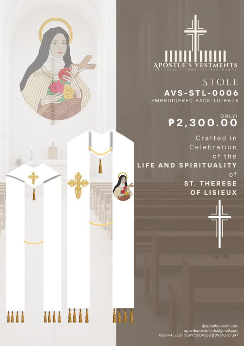 ST. THERESE OF LISIEUX STOLE (AVS-STL-0006)