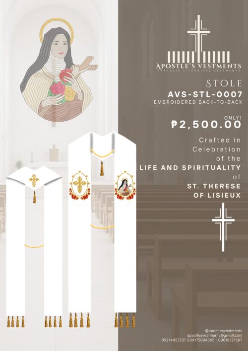 ST. THERESE OF LISIEUX STOLE (AVS-STL-0007)