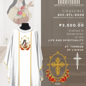 ST. THERESE OF LISIEUX CHASUBLE DESIGN (AVC-STL-0008)