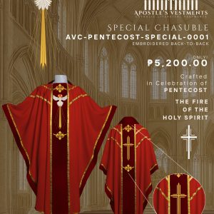 CHASUBLE DESIGN-PENTECOST(AVC-PENTECOST-ESPECIAL-0001)