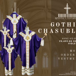 EMBROIDERED GOTHIC CHASUBLE (AVGC-V2-0002.V1)