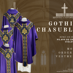 EMBROIDERED GOTHIC CHASUBLE (AVGC-V2-0002.V2)