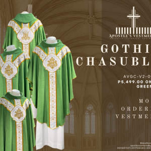 EMBROIDERED GOTHIC CHASUBLE (AVGC-V2-0002.V1)