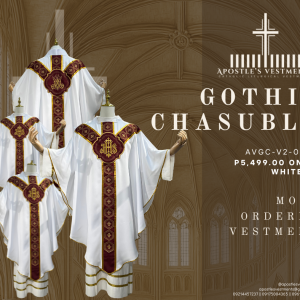 AVGC-V2-0002.V2 EMBROIDED GOTHIC CHASUBLE (AVGC-V2-0002.V2)