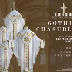 EMBROIDERED GOTHIC CHASUBLE (AVGC-V2-0002.V1)
