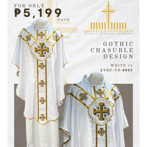 EMBROIDERED GOTHIC CHASUBLE (AVGC-V2-0003.V1)