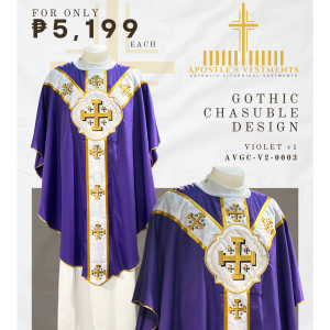 EMBROIDERED GOTHIC CHASUBLE (AVGC-V2-0003.V1)