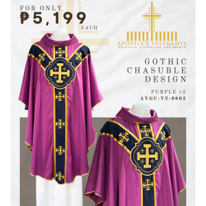 AVGC-V2-0003.V2 EMBROIDED GOTHIC CHASUBLE (AVGC-V2-0003.V2)