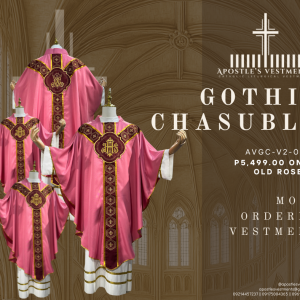EMBROIDERED GOTHIC CHASUBLE (AVGC-V2-0002.V2)