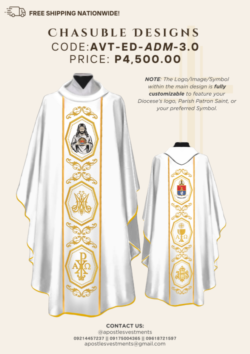 6. AVT-ED-ADM-3.0 - WHITE CHASUBLE DESIGNS (AVT-ED-ADM-3.0)