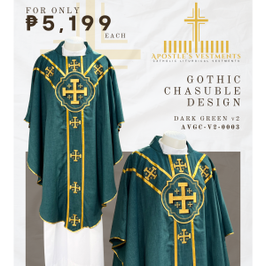 EMBROIDERED GOTHIC CHASUBLE (AVGC-V2-0003.V2)