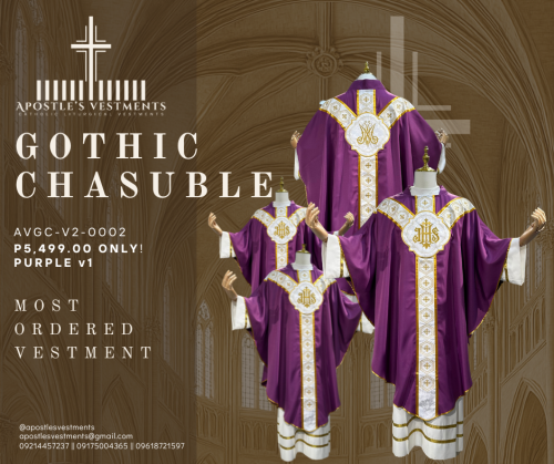 AVGC-V2-0002.V1 EMBROIDED GOTHIC CHASUBLE (AVGC-V2-0002.V1)
