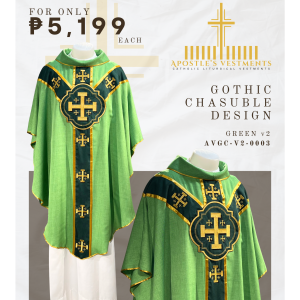 EMBROIDERED GOTHIC CHASUBLE (AVGC-V2-0003.V2)