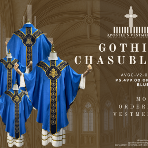 EMBROIDERED GOTHIC CHASUBLE (AVGC-V2-0002.V2)