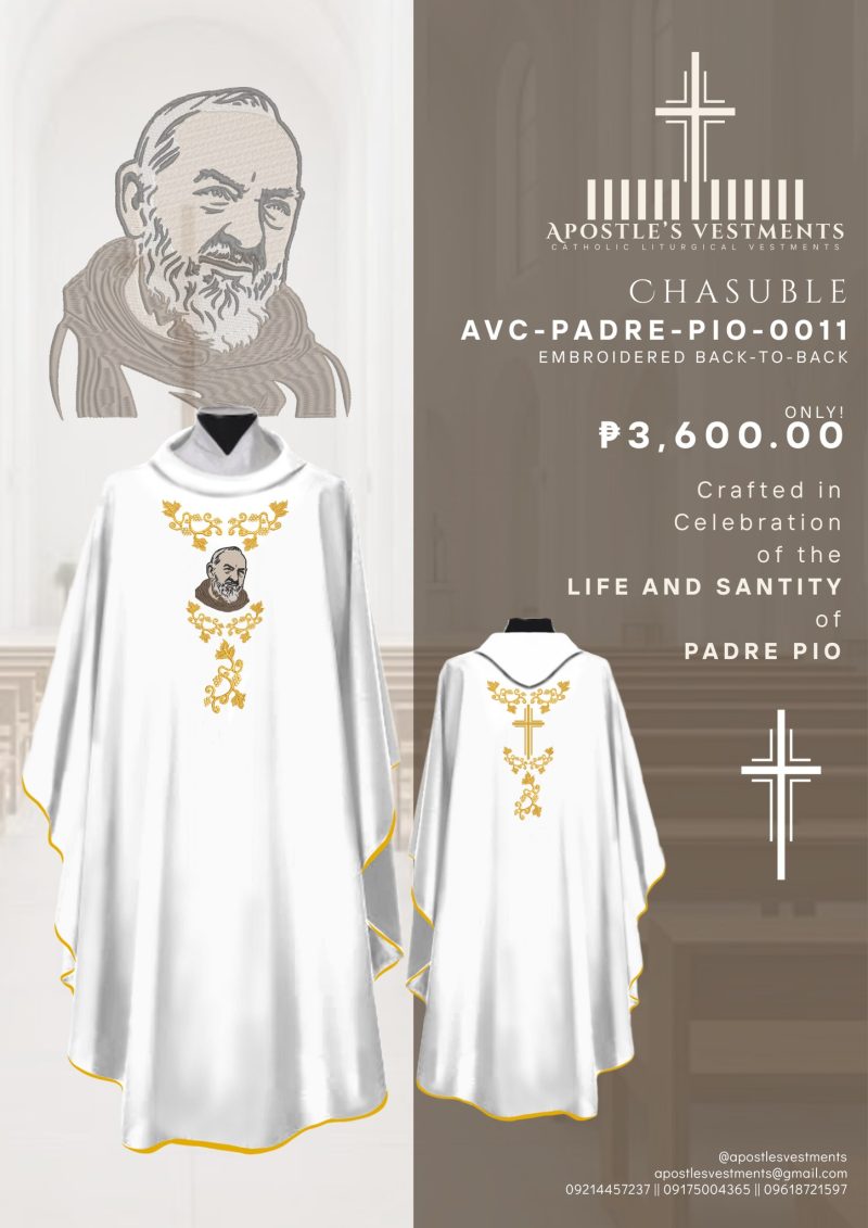PADRE PIO CHASUBLE DESIGN (AVC-PADRE-PIO-0011)