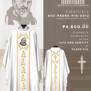 PADRE PIO CHASUBLE DESIGN (AVC-PADRE-PIO-0012)