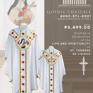 ST. THERESE OF LISIEUX GOTHIC CHASUBLE DESIGN (AVGC-STL-0001)