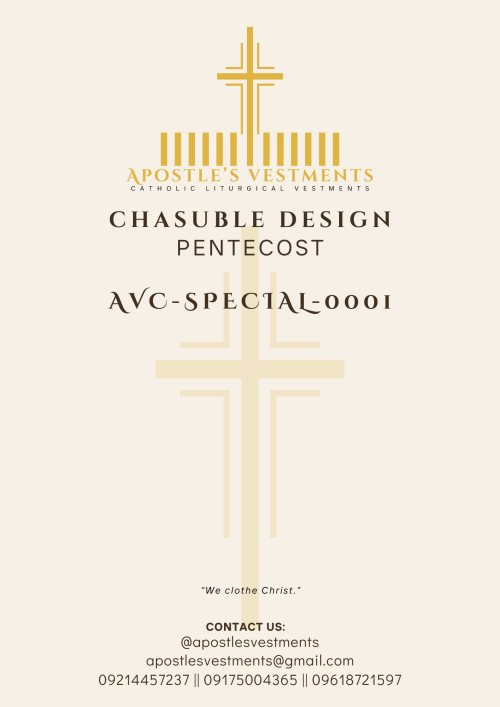 CHASUBLE DESIGN-PENTECOST(AVC-PENTECOST-ESPECIAL-0001)