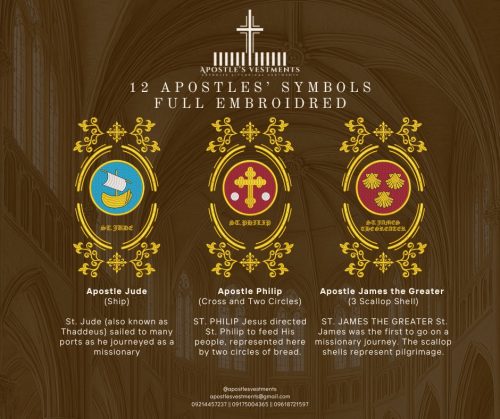 Apostle Symbols - Apostle's Vestments Tailoring