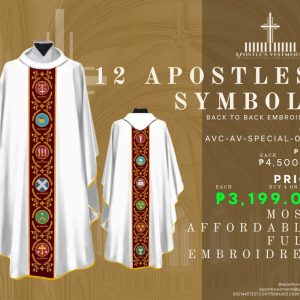 12 APOSTLES' SYMBOLS CHASUBLE DESIGN ( AVC-AV-SPECIAL-0001)