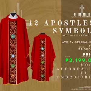 12 APOSTLES' SYMBOLS CHASUBLE DESIGN ( AVC-AV-SPECIAL-0001)