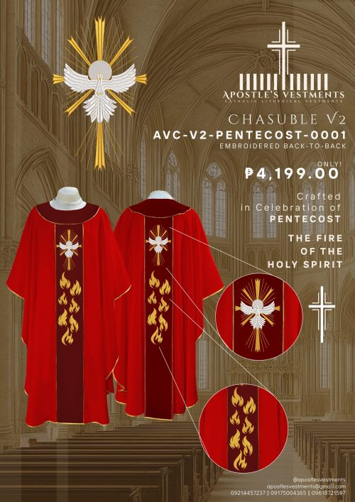PENTECOST CHASUBLE V2 DESIGNS (AVC-V2-PENTECOST-0001)
