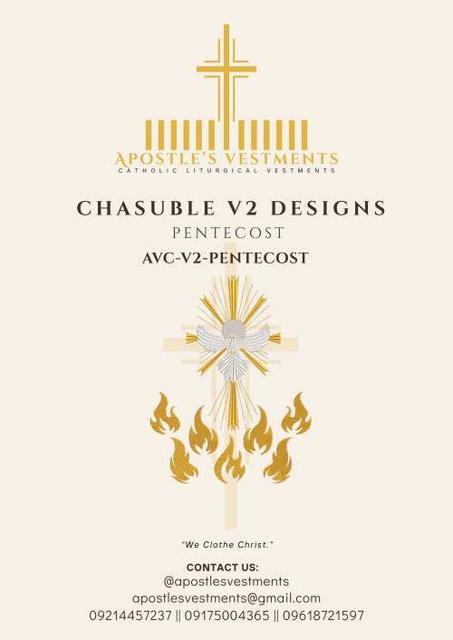 AVC-V2-PENTECOST COVER EASTERN CHASUBLE V2 DESIGNS (AVC-V2-EASTERN-0001)