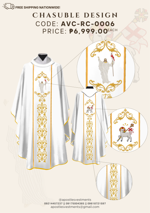 RISEN CHRIST CHASUBLE DESIGNS (AVC-RC-0006)